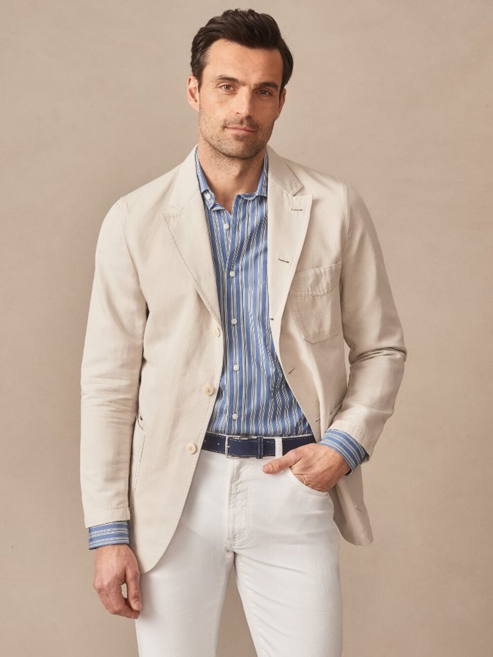 J McLaughlin Charlestown Jacket - Stone NEW